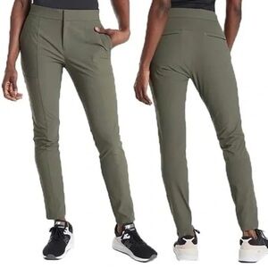 Athleta wander stash skinny pant green size 4